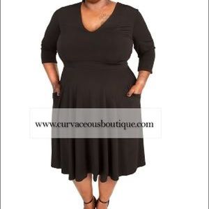 Black dress with pockets